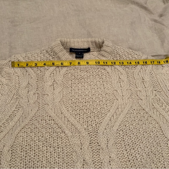 French connection cropped cable knit calina jumper - medium - Picture 14 of 15